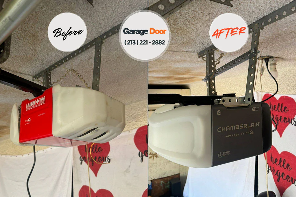 Before and after: garage door repair Arapahoe County